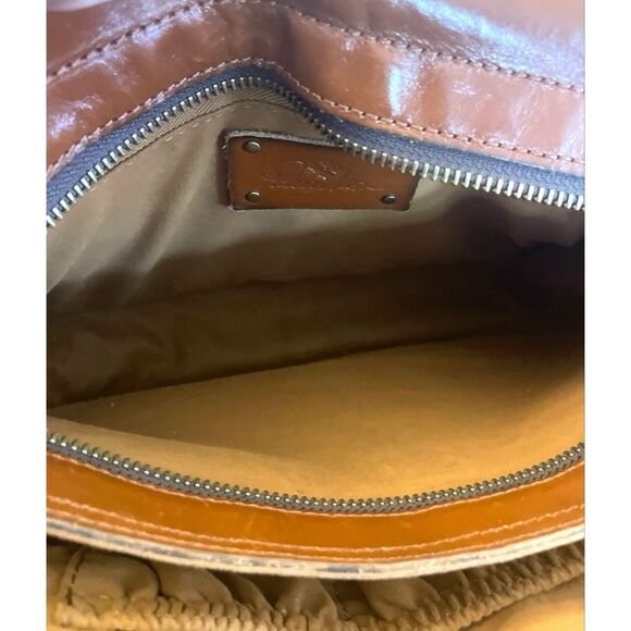 Patricia Nash Saddle Crossbody Leather Bag  London Heritage Collection Brown - Picture 15 of 15